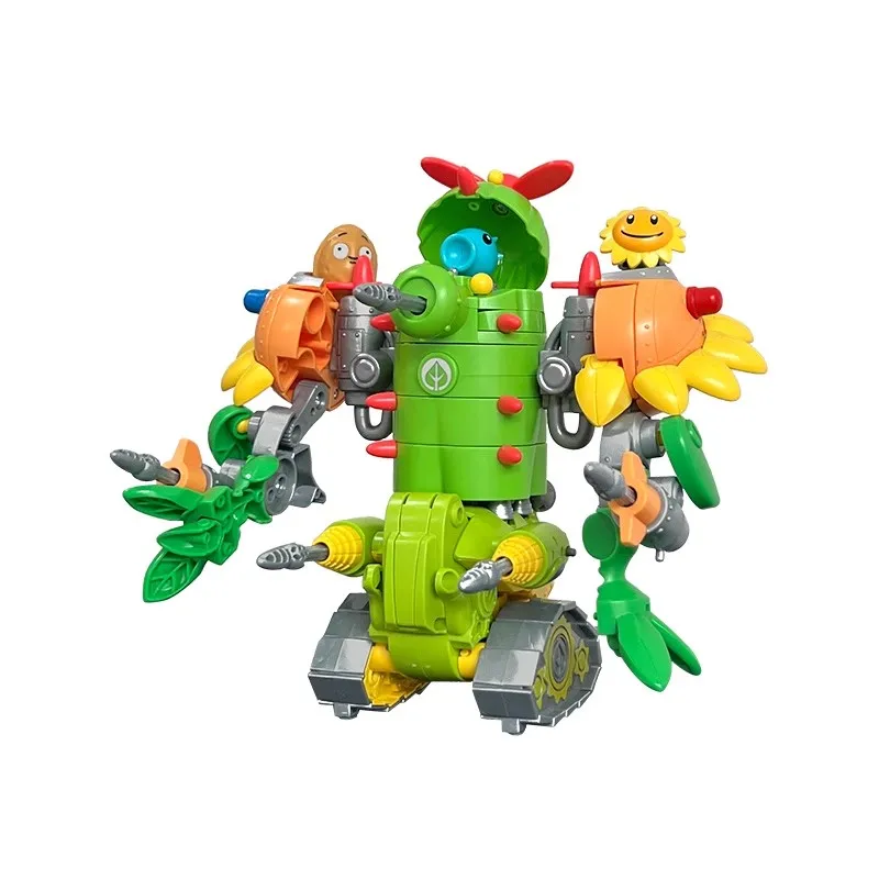 Plants vs zombies　植物大战僵尸 合体ロボット　合金版　変形教室 3 in 1 Plants vs Zombies Transform Combined Robot Action Figures