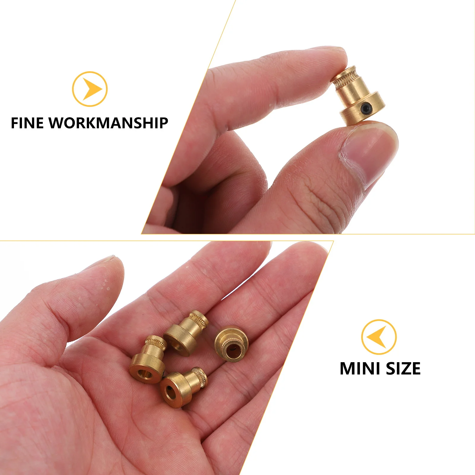 

4pcs Brass Extruder Wheel 3D Printer Drive Gear Feeding Gear For Smooth Filament Transmission Durable Lightweight Printing Part