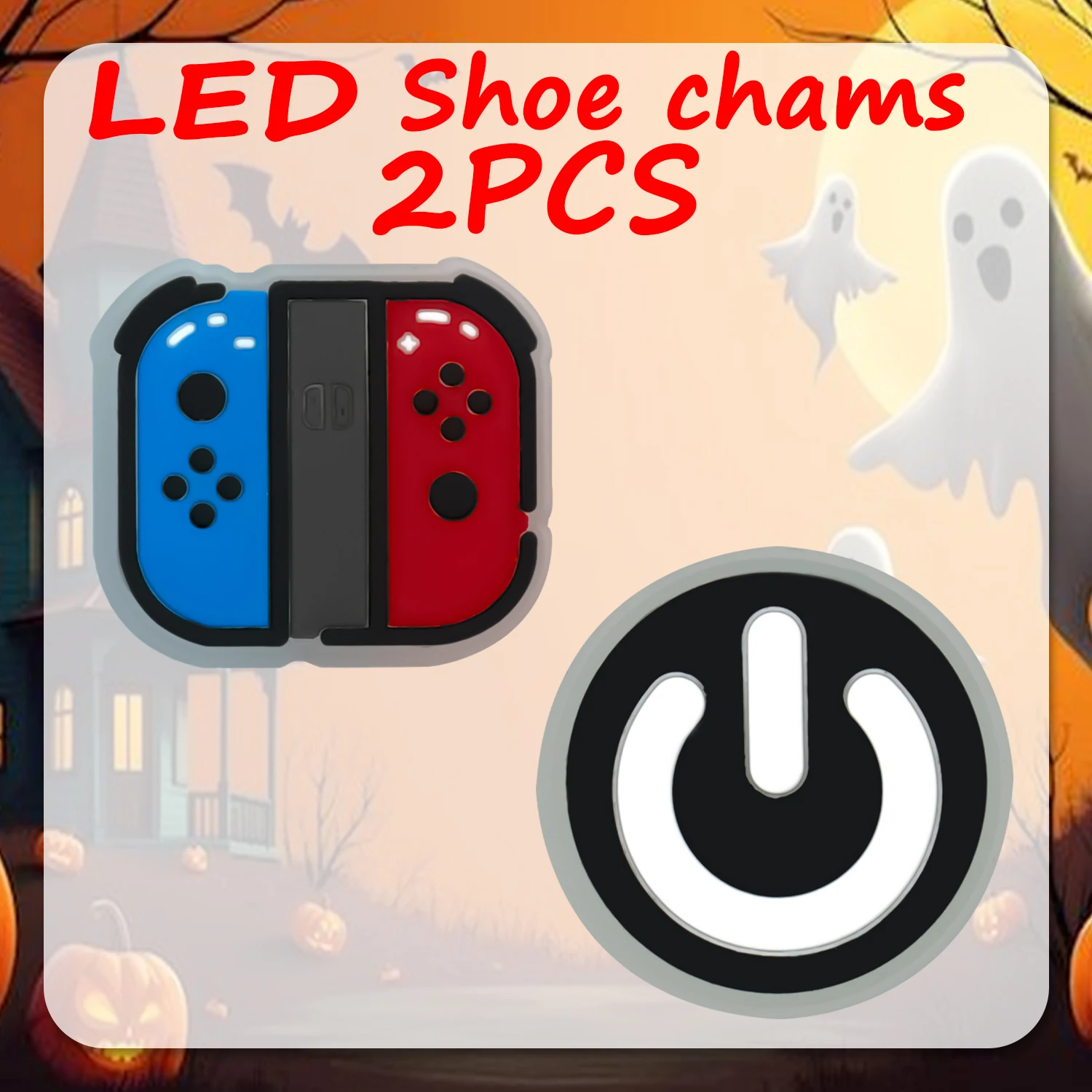 1/2/5 Stück Halloween-Schuhdekoration für Sandalen, lustiger Kürbis-Geist-Schuhanhänger, Zubehör, Katzenfledermaus, geeignet für alle Clogs – Detail 16