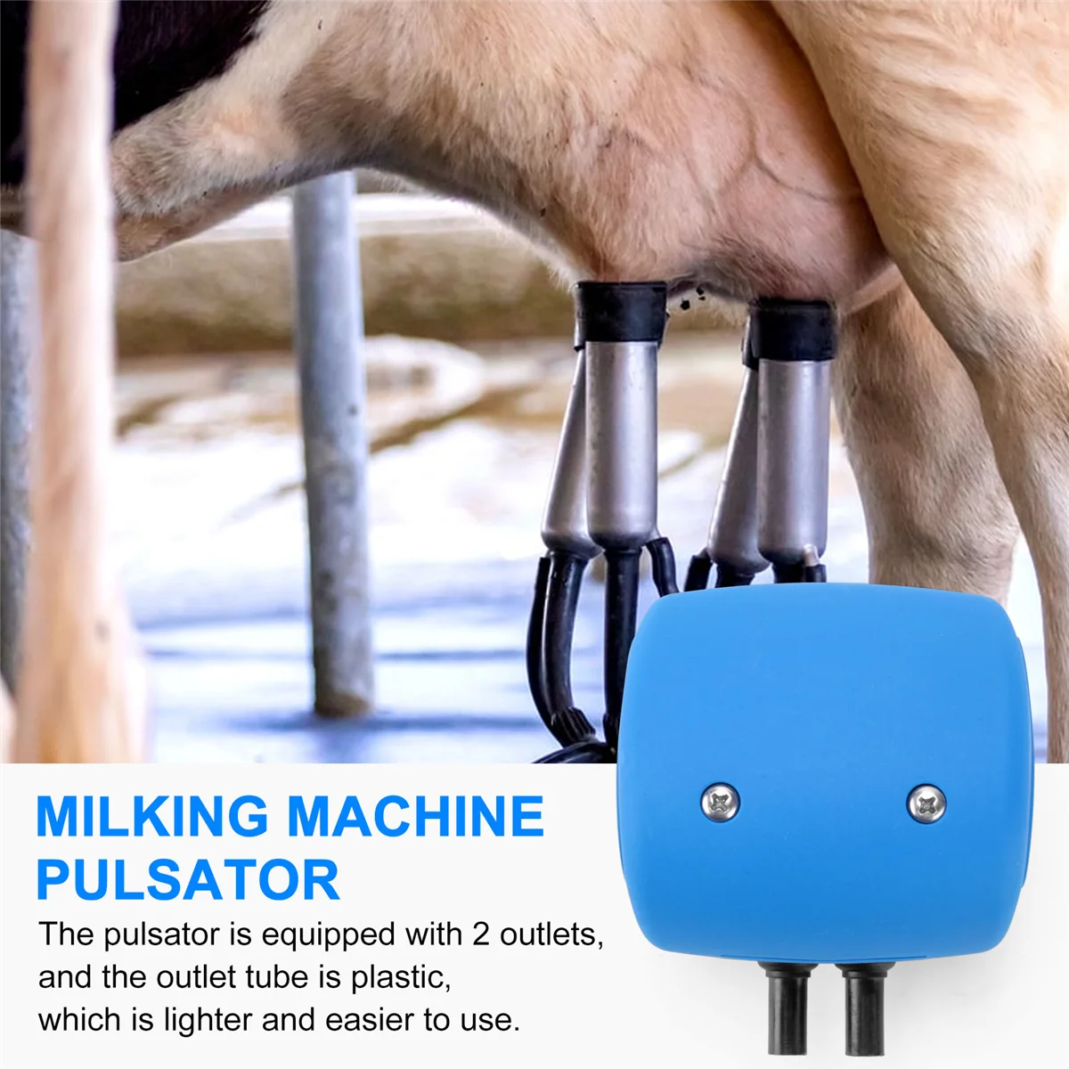 Plastic Milking Machine Pulsator L90 Pneumatic Milk Pneumatic Pulsator for Cow Sheep Milk Machine Parts with 2 Outlets Rare