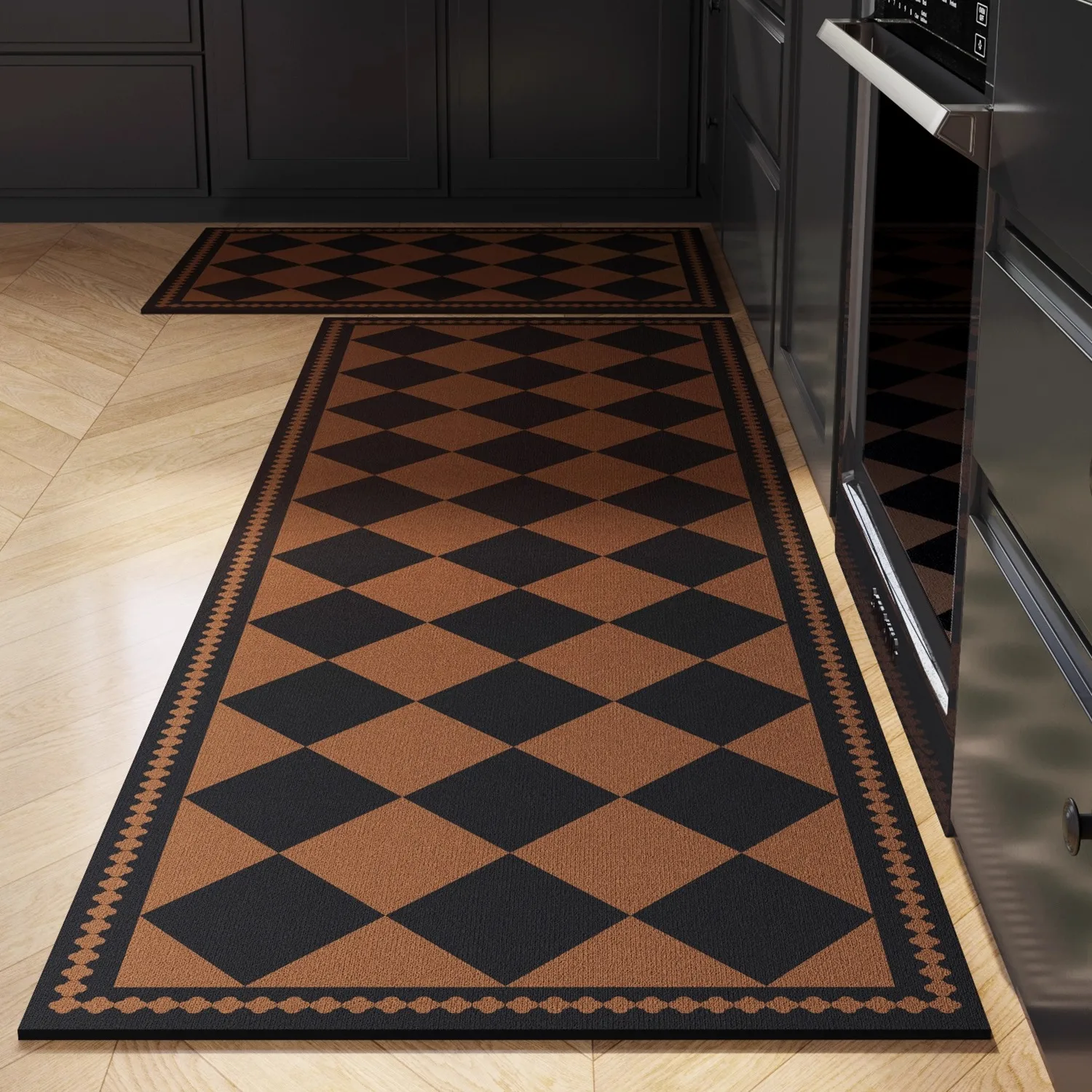 Kitchen Carpet Long Floor Mat Waterproof Rug Non-slip Carpets Pvc Leather Home Decoration Rugs Alfombra De Cocina