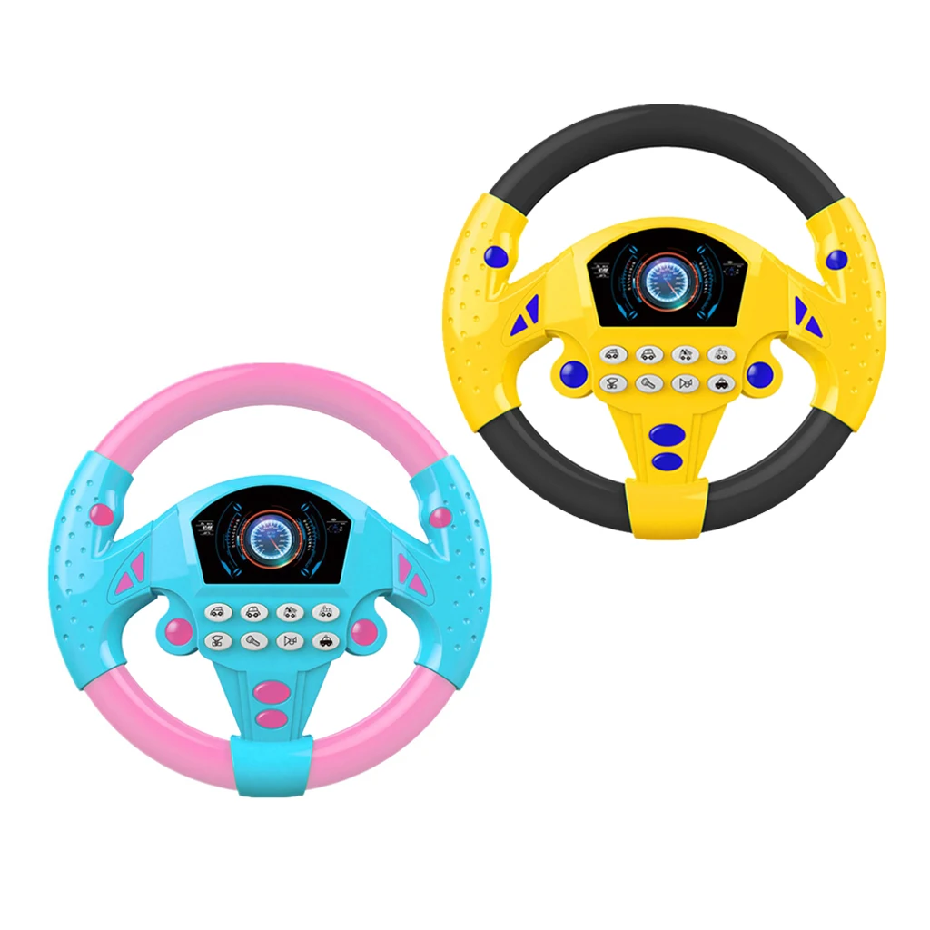 Small Steering Wheel Toys Simulation Copilots Simulated Steering Toy Wheel Early Education Sounding Toy Kid Toys Gifts