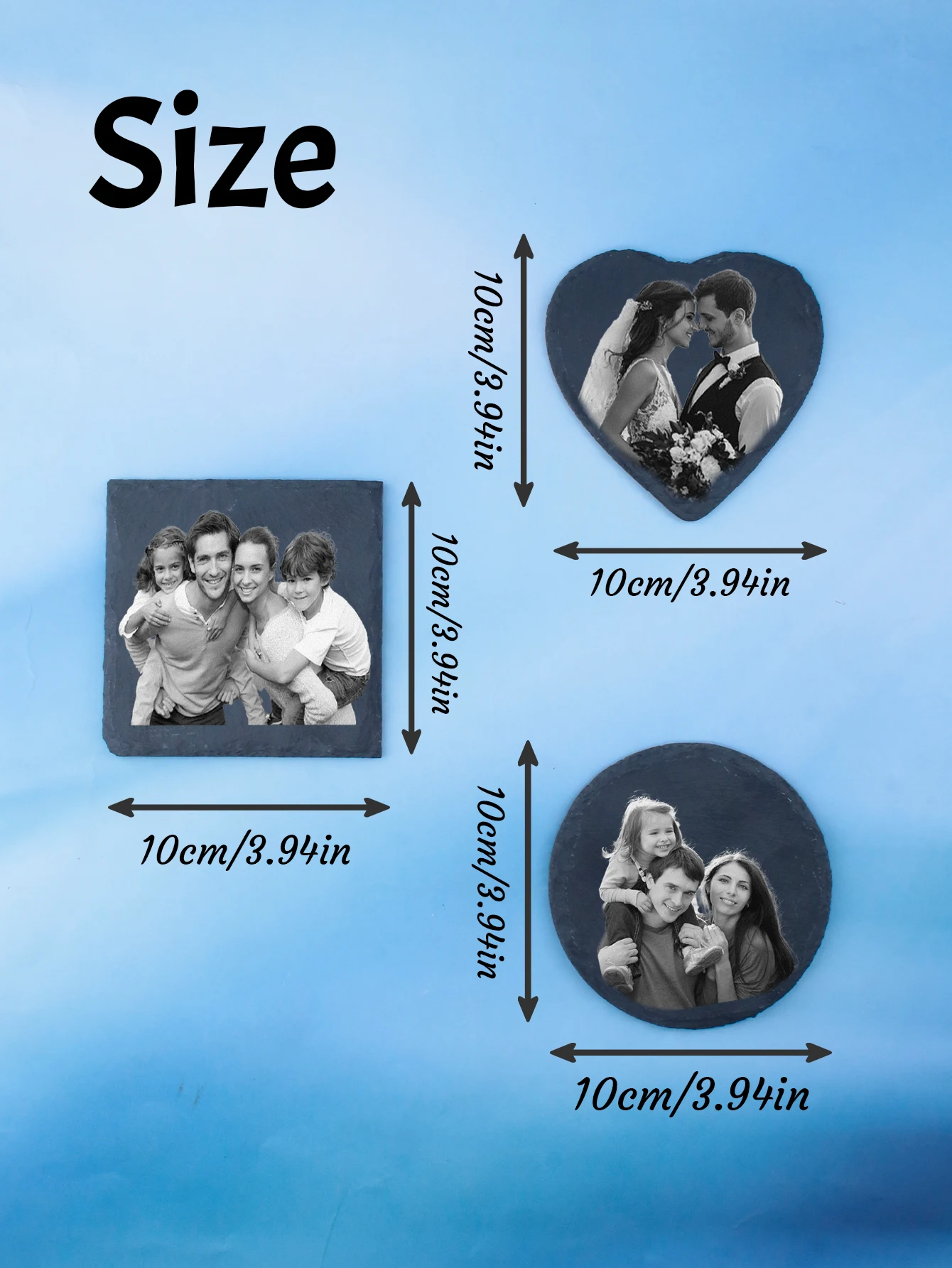 Personalized Stone Coaster, Custom Drink Coasters, Customized Photo Coasters, Customizable Picture Coaster For Desk,