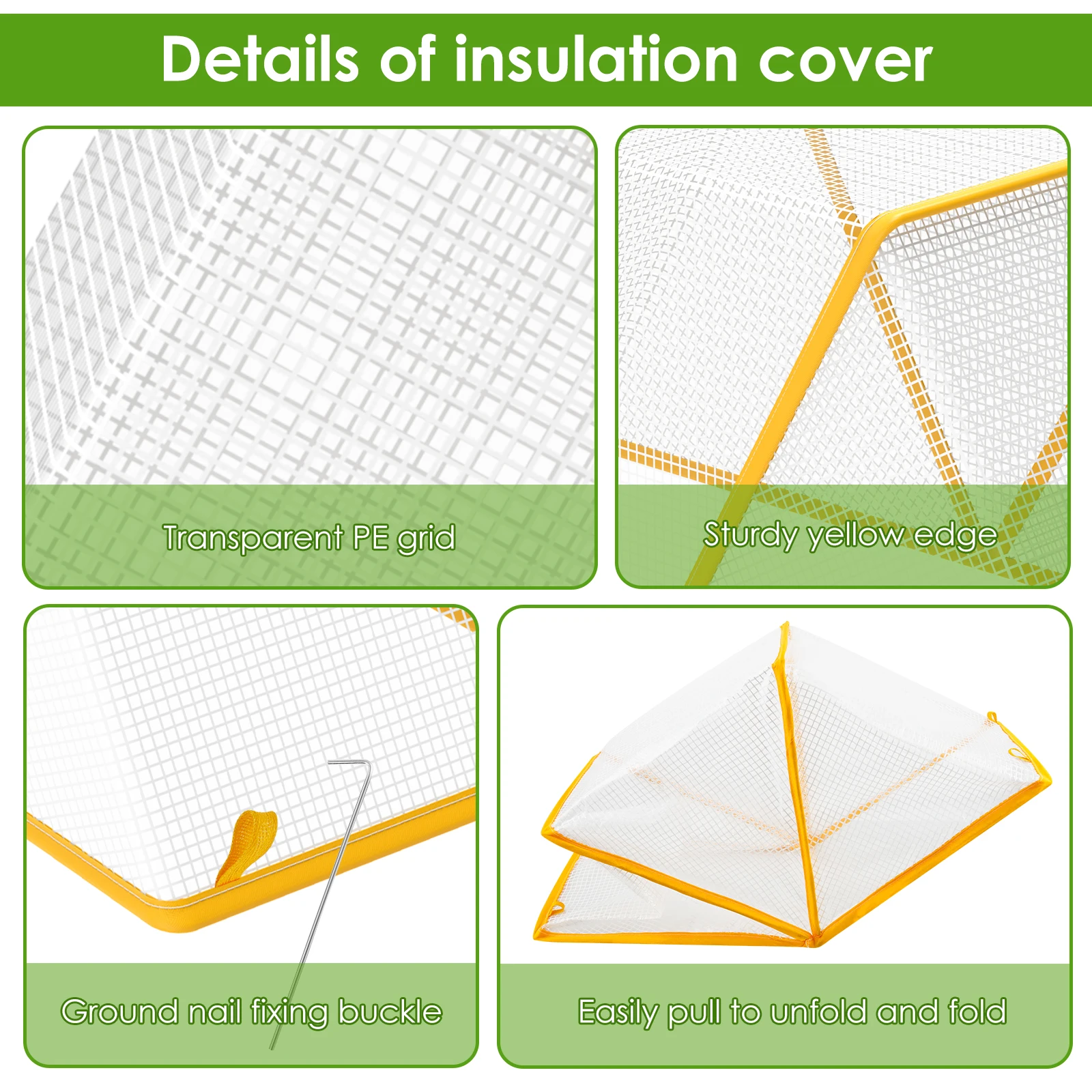 Row Accelerator Plantings Cover Versatile Greenhouse Cover Solid Vegetable Rows Planting Protector Stable Guard Cover for Garden