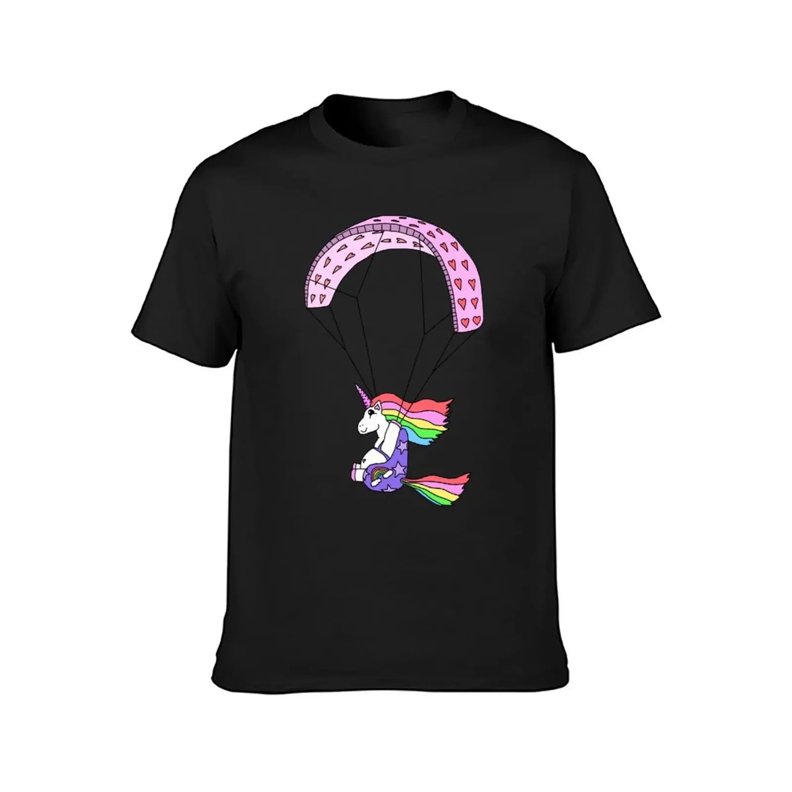 The Wandering Fools - Paracorn, the Paragliding Unicorn T-Shirt plus size clothes anime t shirts black t shirts for men