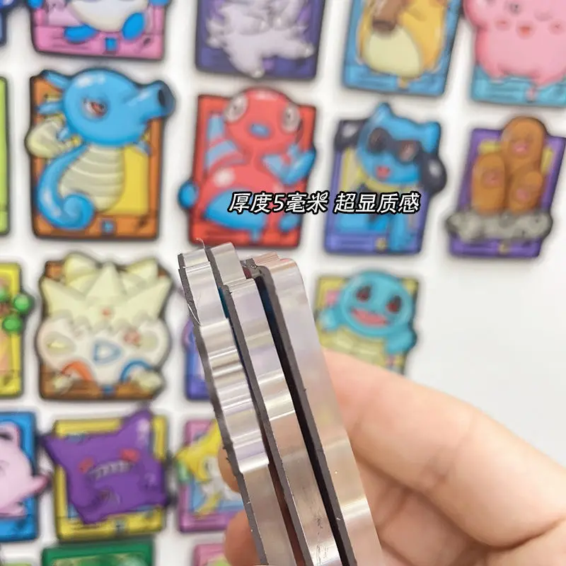 

Pokemon Acrylic Magnetic Refrigerator Sticker Cute Pikachu Mewtwo Psyduc Decoration Sticker Gifts