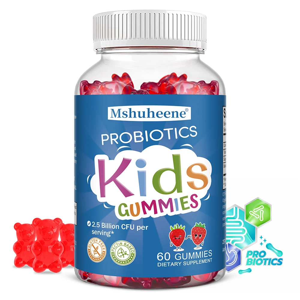 

Kids Probiotics Gummies, Multi-Strain Prebiotics & Digestive Enzymes, Support Gut Health, Immune & Digestive Balance, Kids Care