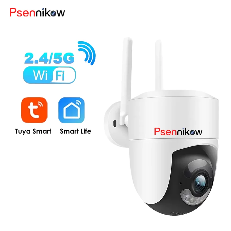 

WiFi Camera Outdoor 2.4G/5G Wifi Surveillance Camera 6MP Tuya Security Protection CCTV Smartlife Onvif Alexa Google Video Cam