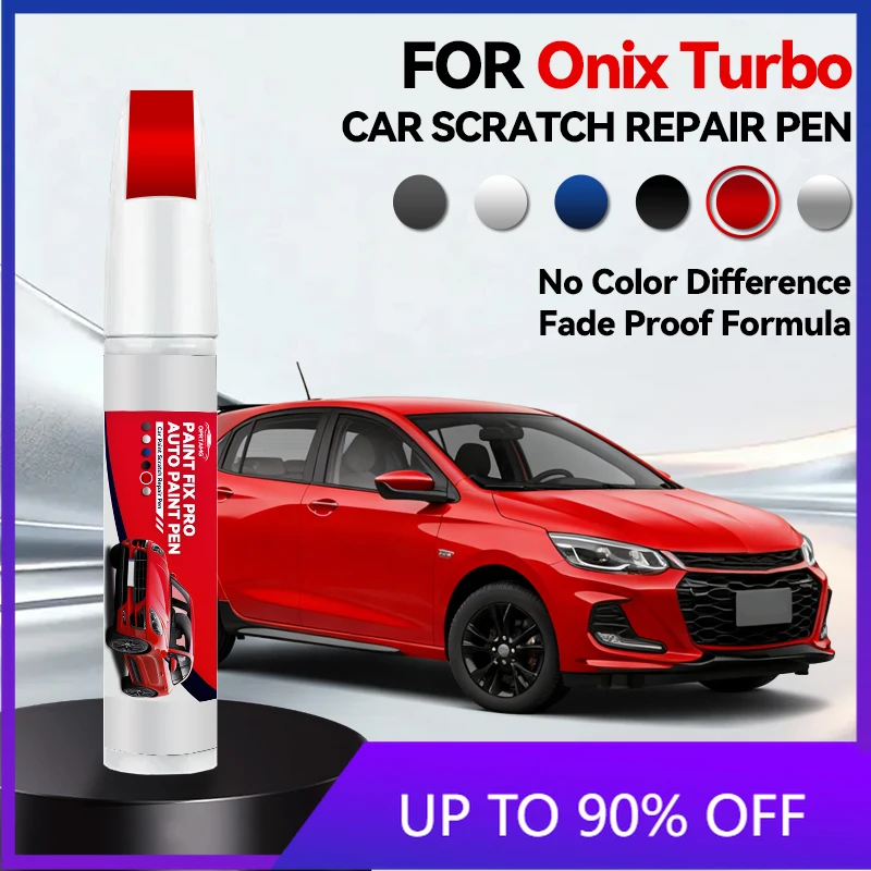 Herramienta de Accesorios para Auto, Reparación de Pintura para Chevrolet Onix Turbo 1994-2025, Bolígrafo para Retocar Arañazos, Eliminador de Rayones, Accesorios para Auto DIY, Negro Blanco
