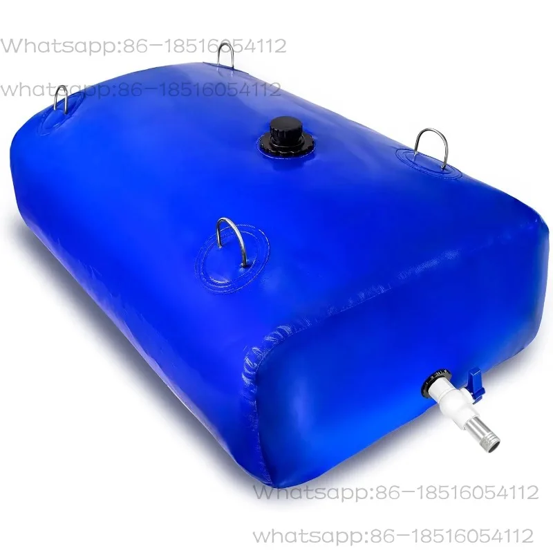 Water Bladder Tank, Blue Portable RV Water Tank, Large Capacity Water Storage Bladder for Camping, Garden, Emergency, Outdoor