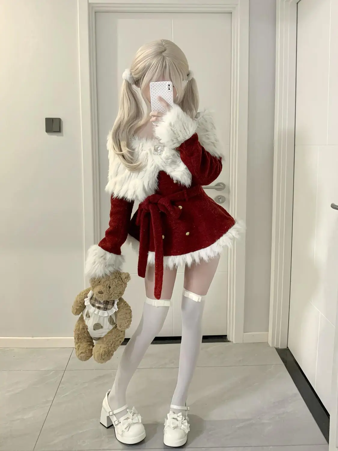 Winter Sexy Vintage 2 Piece Sets Woman Off Shoulder Y2k Sweet Design Mini Skirt Suit Female Bandage Retro Chic Outfits Christmas