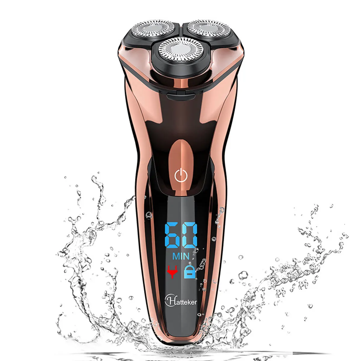 

Hatteker Electric Shaver for Men Grooming Kit Waterproof LED Digital Display USB Rechargeable
