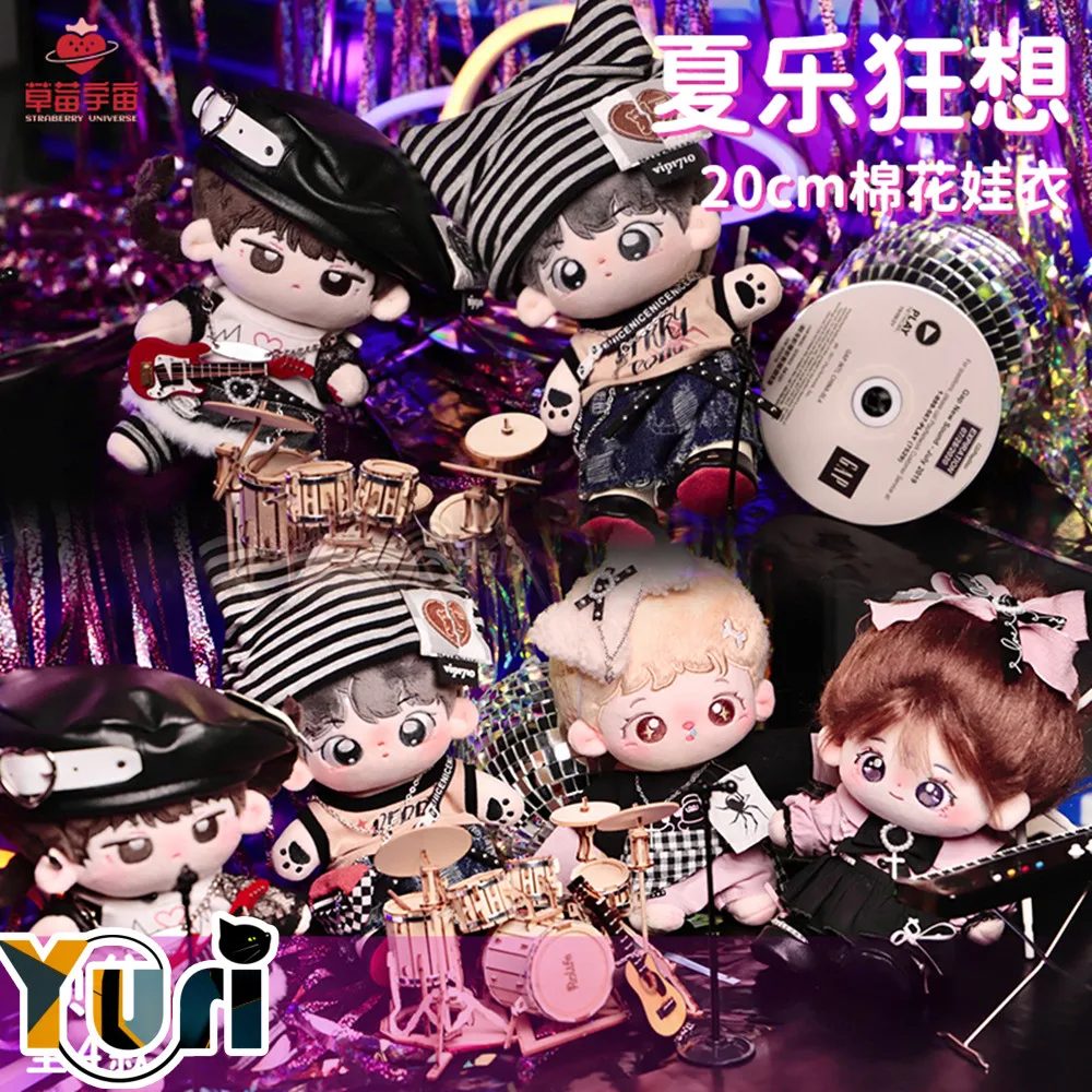 

Yuri Music Crazy Series Clothes Costume Outfit For Plush 20cm Doll Toy Cosplay Anime Fan Gift Cute C CM