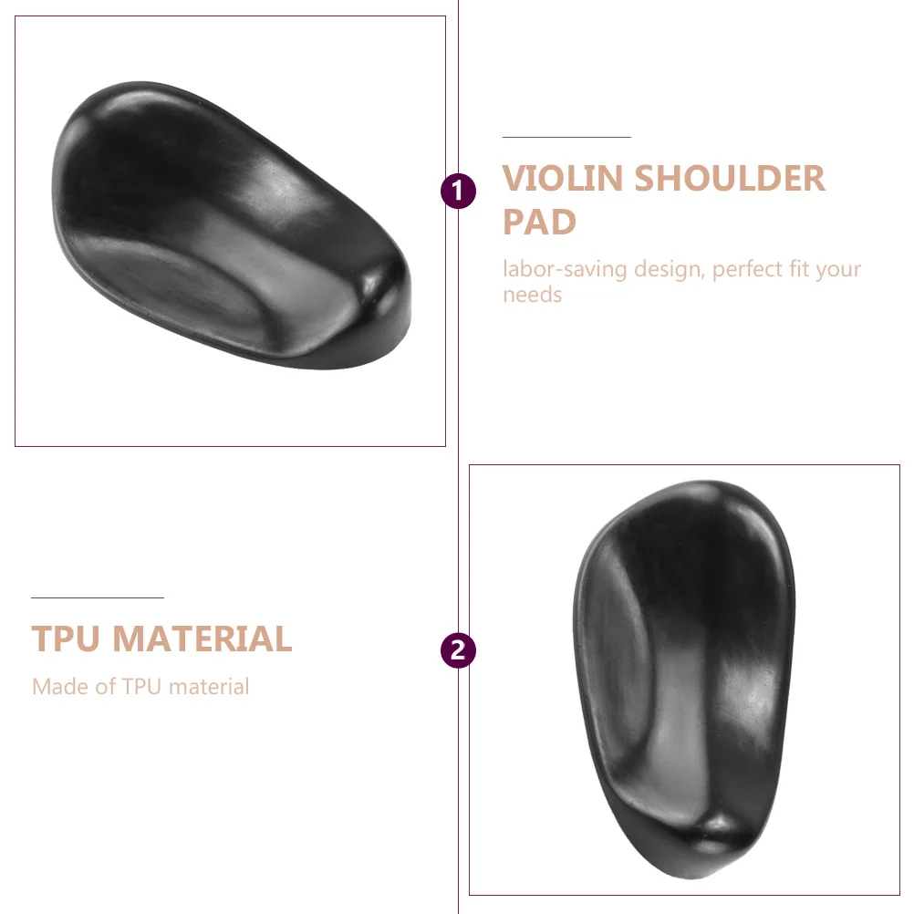 

Violin Shoulder Pads Musical Instrument Accessory Padded Rest for Accessories Cushion Black