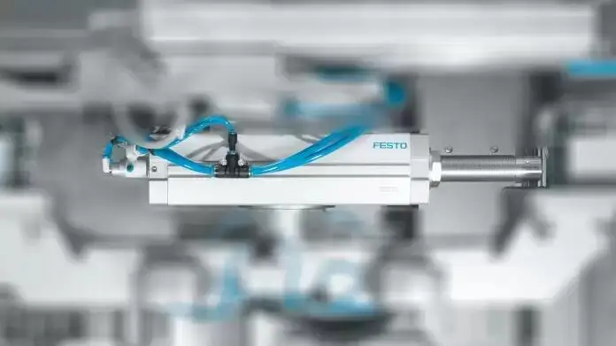 Off the shelf brand new original FESTO DFM-40-80-P-A-GF No. 170,866 with guide cylinder