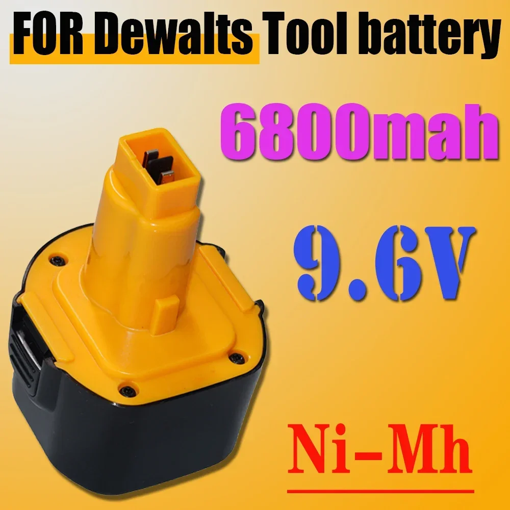 

For Dewalt 6800mAh 9.6V Ni-MH Battery DE9061 DE9062 DW9060 DW9061 DW9062 EZWA DE9036 29 4800mAh 9800mAh