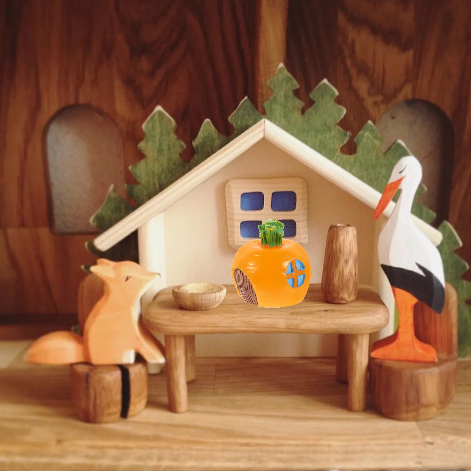 

7Pcs Mini Rabbit Resin Statue Cute Cartoon Animal Craft Decoration for Bonsai Fairy Garden Desktop Office Shelf