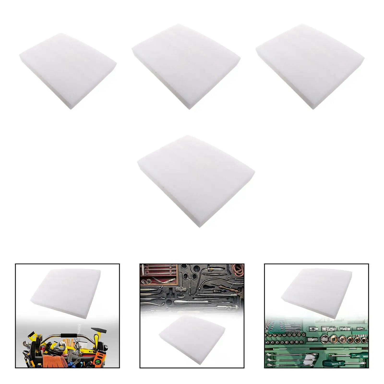 Tool Box Foam Insert Packing Foam Pad Anti Slip Easy to Use,Shockproof,Cuttable Wrapping Tool Box Foam Sheet for Camera Case