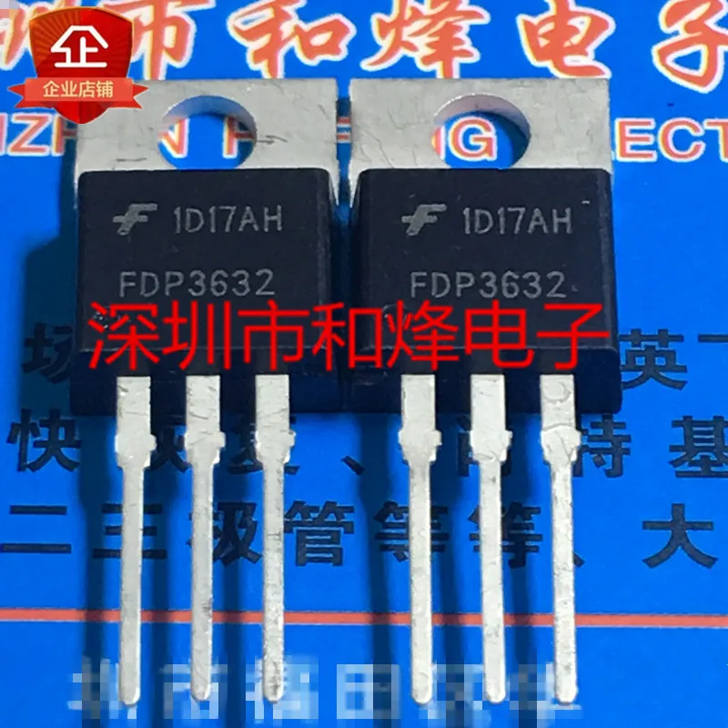 5PCS-10PCS FDP3632  TO-220 100V 80A     ORIGINAL ON STOCK