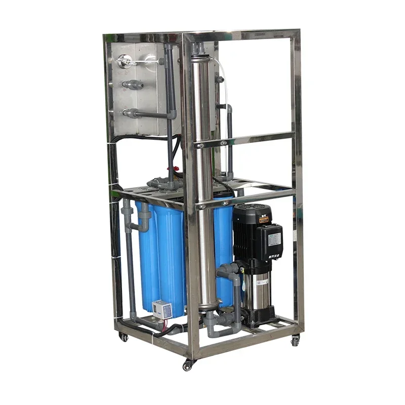 250 L/hour Water Treatment Machinery RO Reverse Osmosis System, Type 4040 Filter Membrane, Purification of Tap Water Groundwater