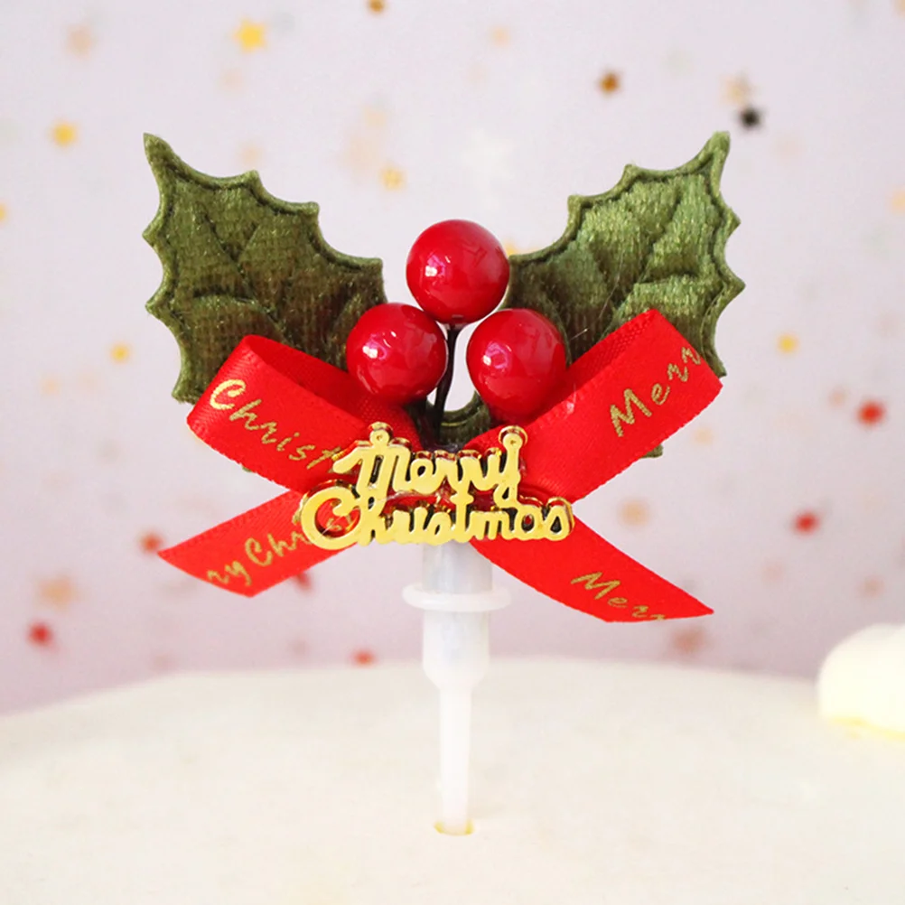 12 PCS Unique Design Christmas Cupckae Topper Cake Ornaments Fruit Funny Appetizer Picks Toppers Party Decoration Cupcake