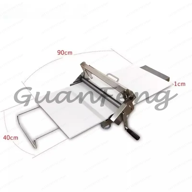 Desktop Manual Foldable Pastry Machine, Hand Crank Dough Press Tool for Croissant Tart Shell Baking