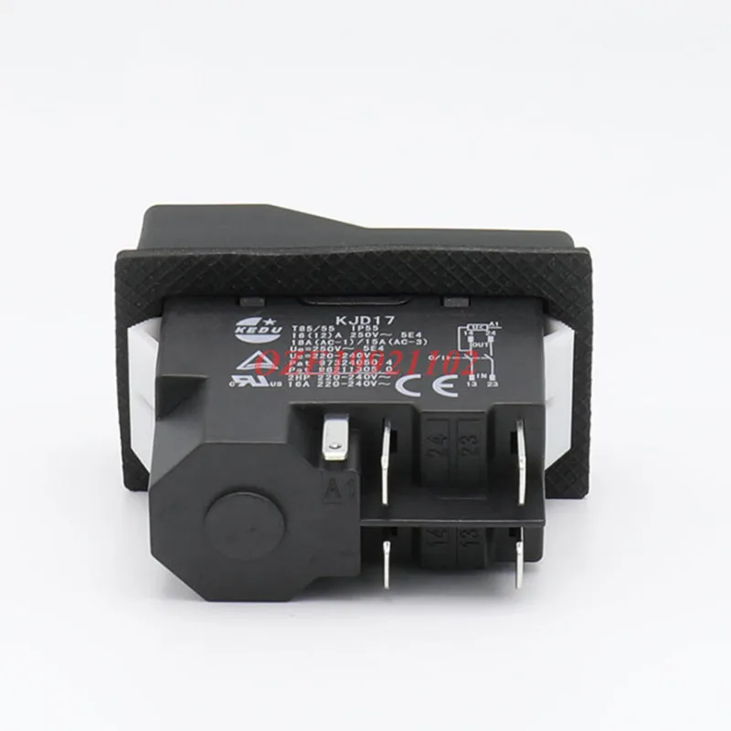 1PC AC250V 16A Waterproof Electromagnetic Push Button switch 4/5Pin 50 / 60Hz Under-voltage protection Starter Safety Switch
