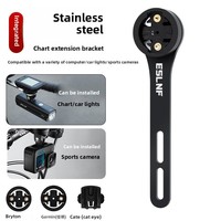 Bike Computer Mount Aluminium Alloy MTB Road GPS Headlight Holder Bracket for GARMIN BRT  Bicycle Light Bracket Camera Mount