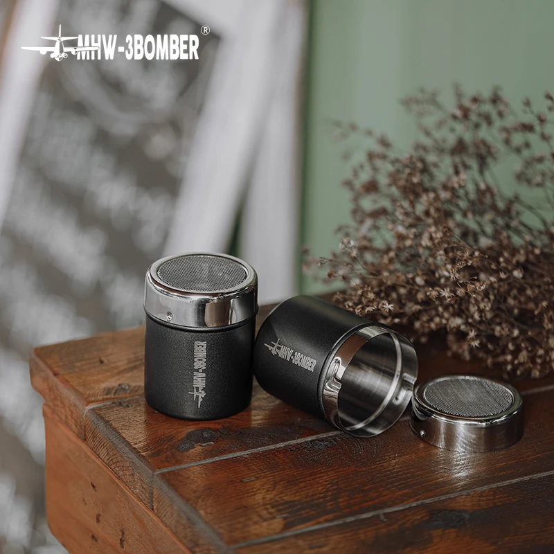 

Stainless Steel Coffee Powder Sugar Shaker Uniform Fine Mesh Shaker Espresso Cocoa Flour Chocolate Sifter Art Cappuccino Latte