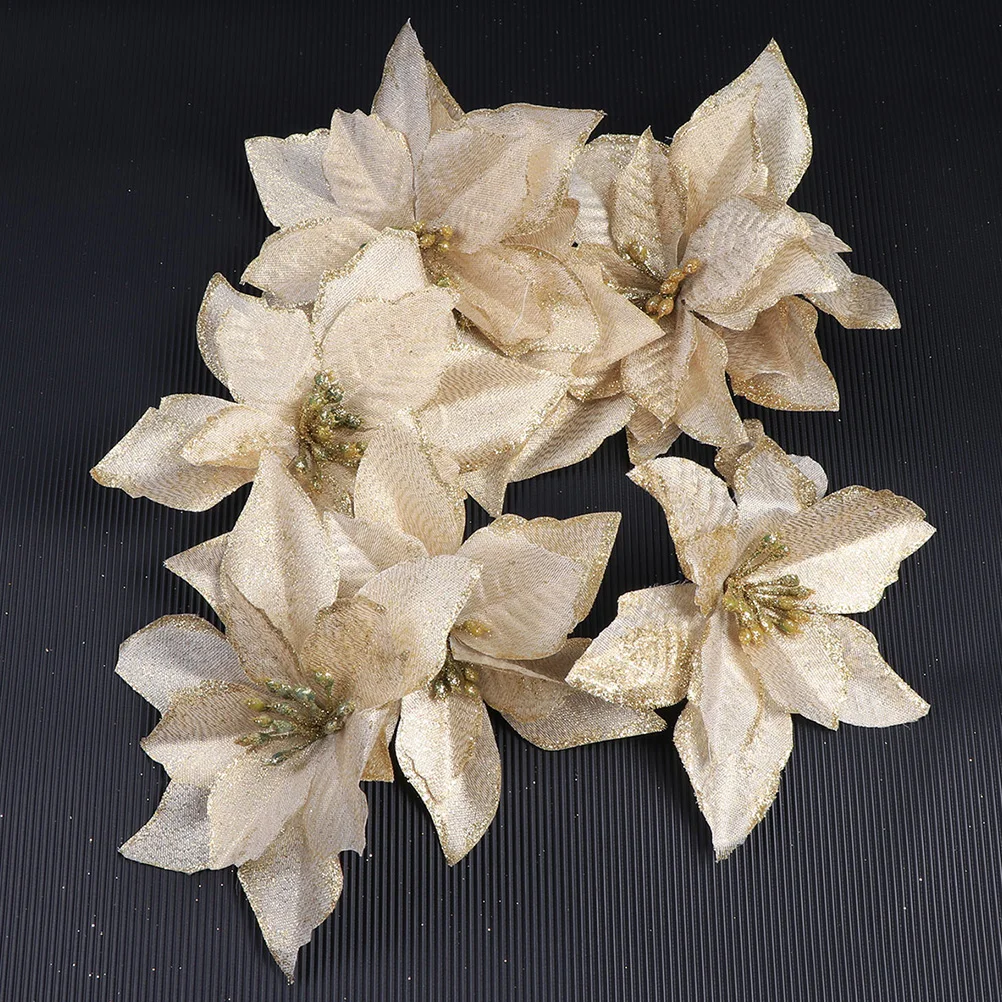 

32 Pcs Bulk Christmas Ornaments Decoration New Artificial Flowers Imitated Decorations