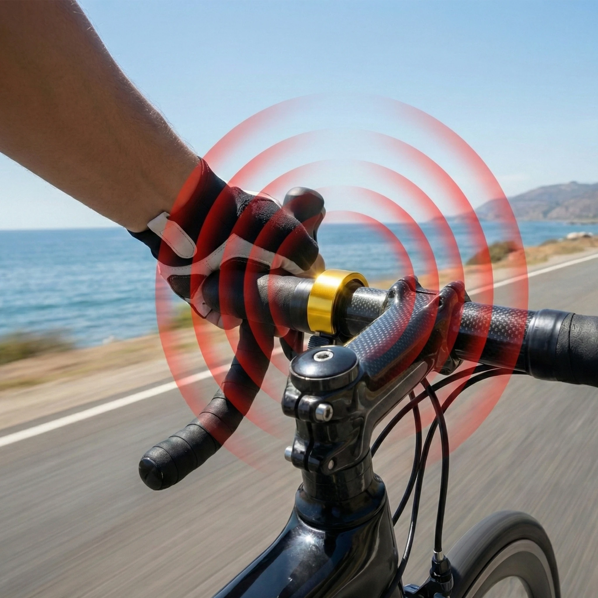 

Bicycle Bell Super Loud Bicycle Invisible Horn MTB Handlebar Horn bike Folding Bike Bicycle Accessories