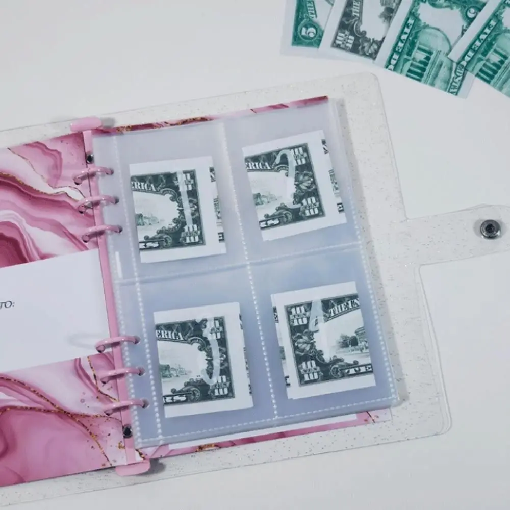 PVC 100 Envelopes Money Saving Challeng Challenge Binder Save Money Mini Binder Savings Challenge Reusable