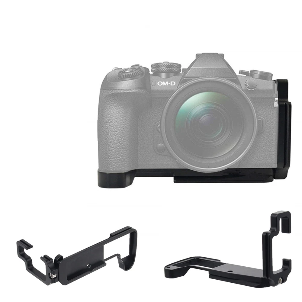 Quick Release L Plate Holder Hand Grip Tripod Bracket for Olympus OM-D EM1 E-M1 Mark II III Camera for Benro Arca Swiss Tripod