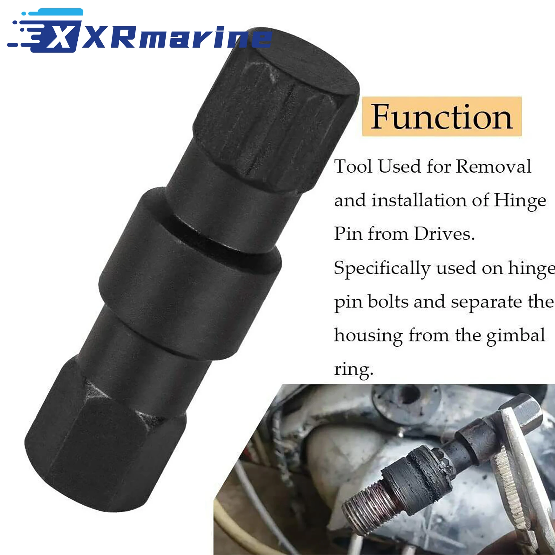 91-818162 حلقة التجنيب تثبيت المفصلي دبوس أداة 91-78310 ل Mercruiser Alpha 1 Gen 2 Bravo Stern Drive 43577 18-9870 18-9861 #4