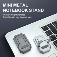 Adjustable Folding Laptop Stand Mini Legs Ultra-thin Portable Support Metal Base Holder Cooling Bracket For Laptop Tablet Phone