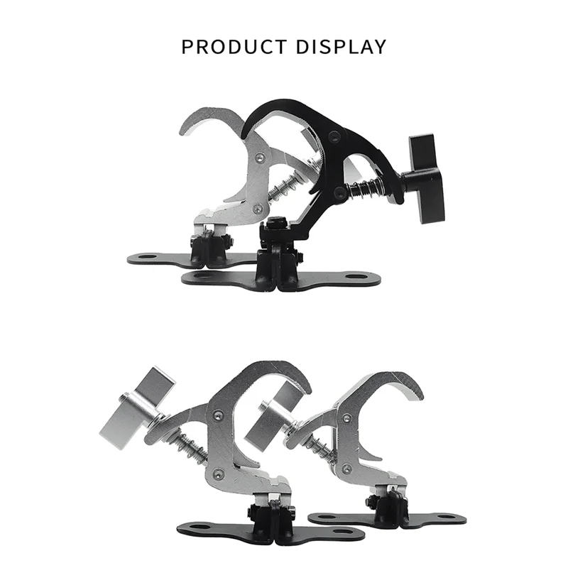 

1Pair Aluminum Stage Light Hook Moving Head Light Truss Clip Safety Load 150KG For DJ Disco Stage Equipment Easy To Use (B)