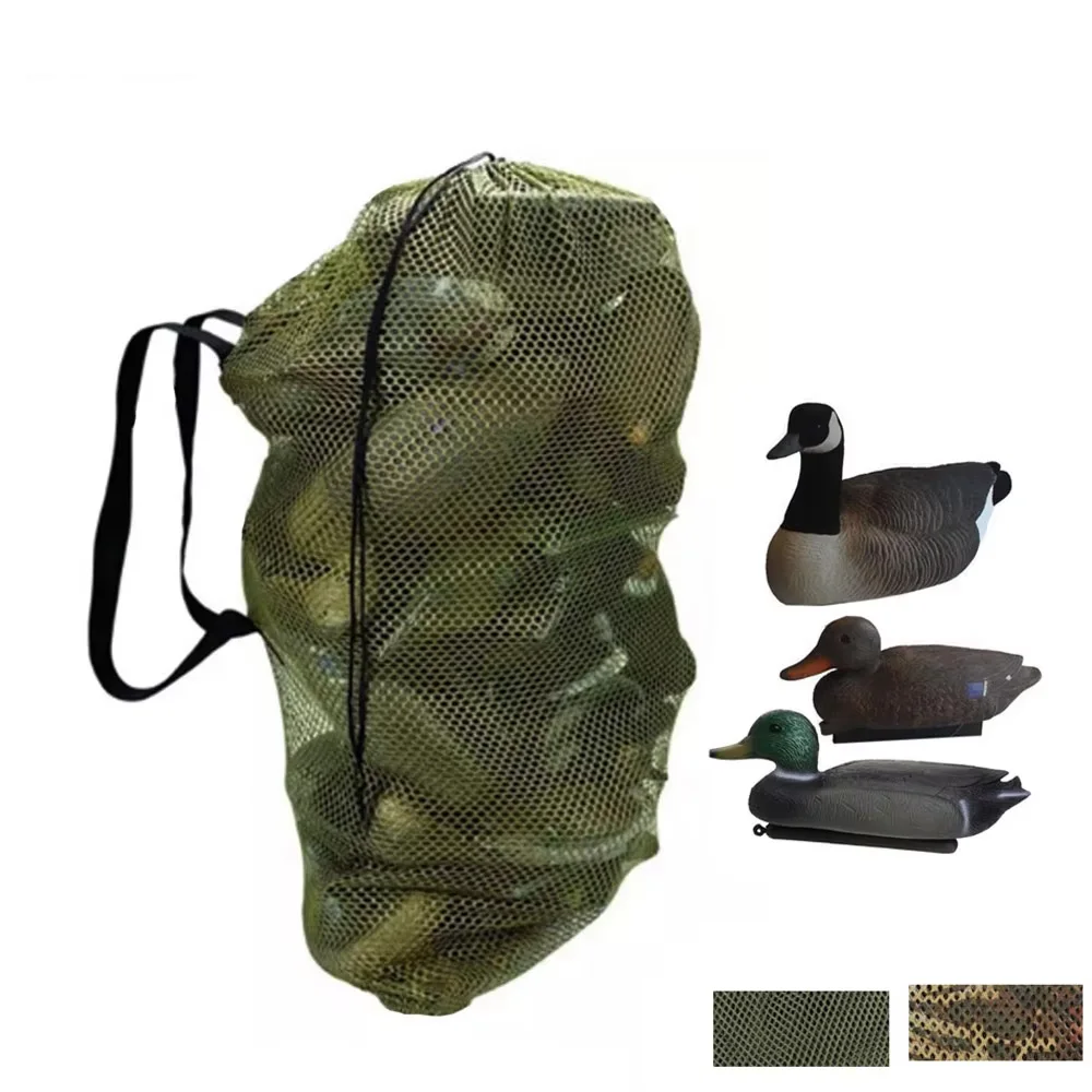 VULPO 100Cm X 75Cm Vịt Ngỗng Thổ Nhĩ Kỳ Decoy Túi Lưới Có Quai Đeo Vai Chim Lưới Săn Lưới Dành Cho săn Bắn Ba Lô