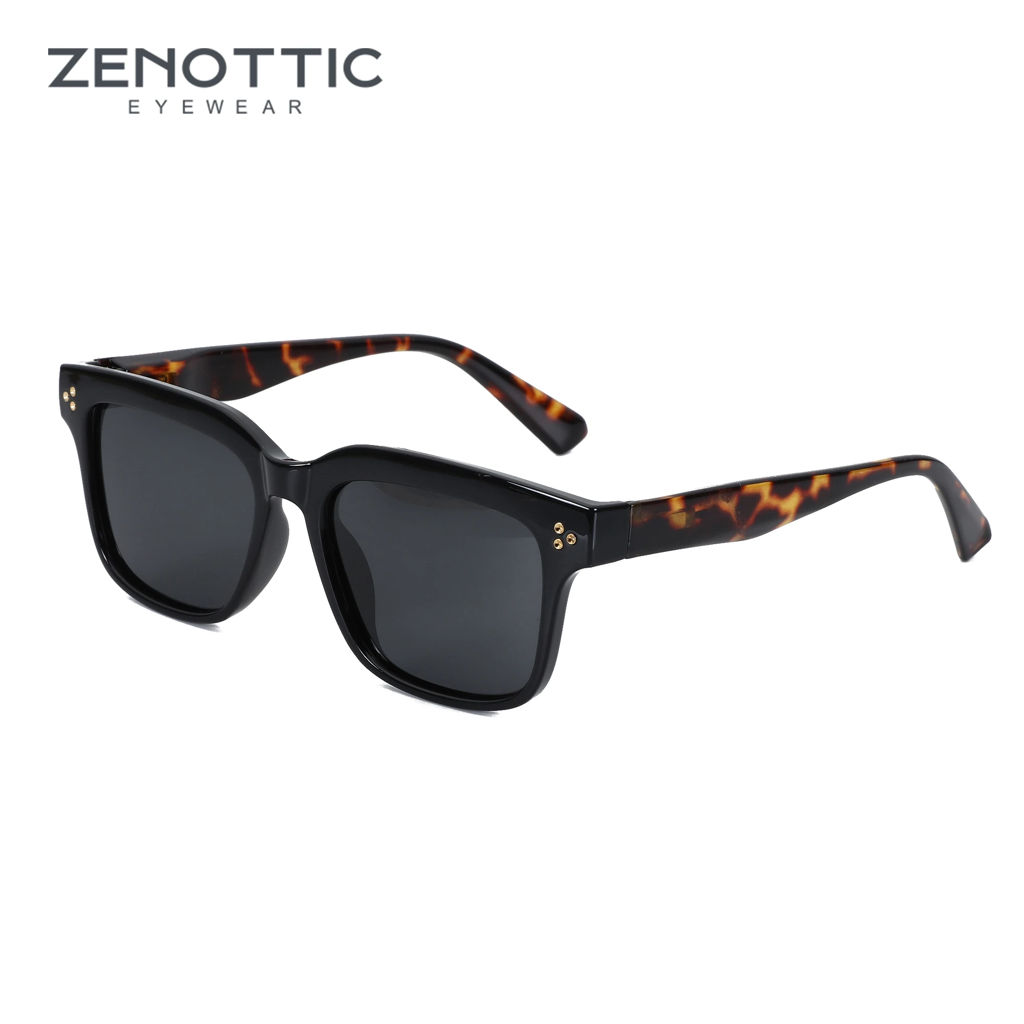 ZENOTTIC Trend Square Polarized Sunglasses Men Classic/Vintage Shades Anti Glare UV Protection Sun Glasses Women