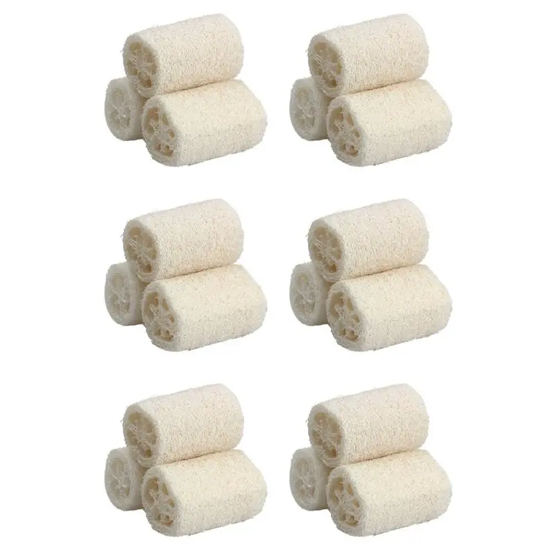 SEWS-18PCS Natural Loofah Bath Body Shower Sponge Scrubber (Large)