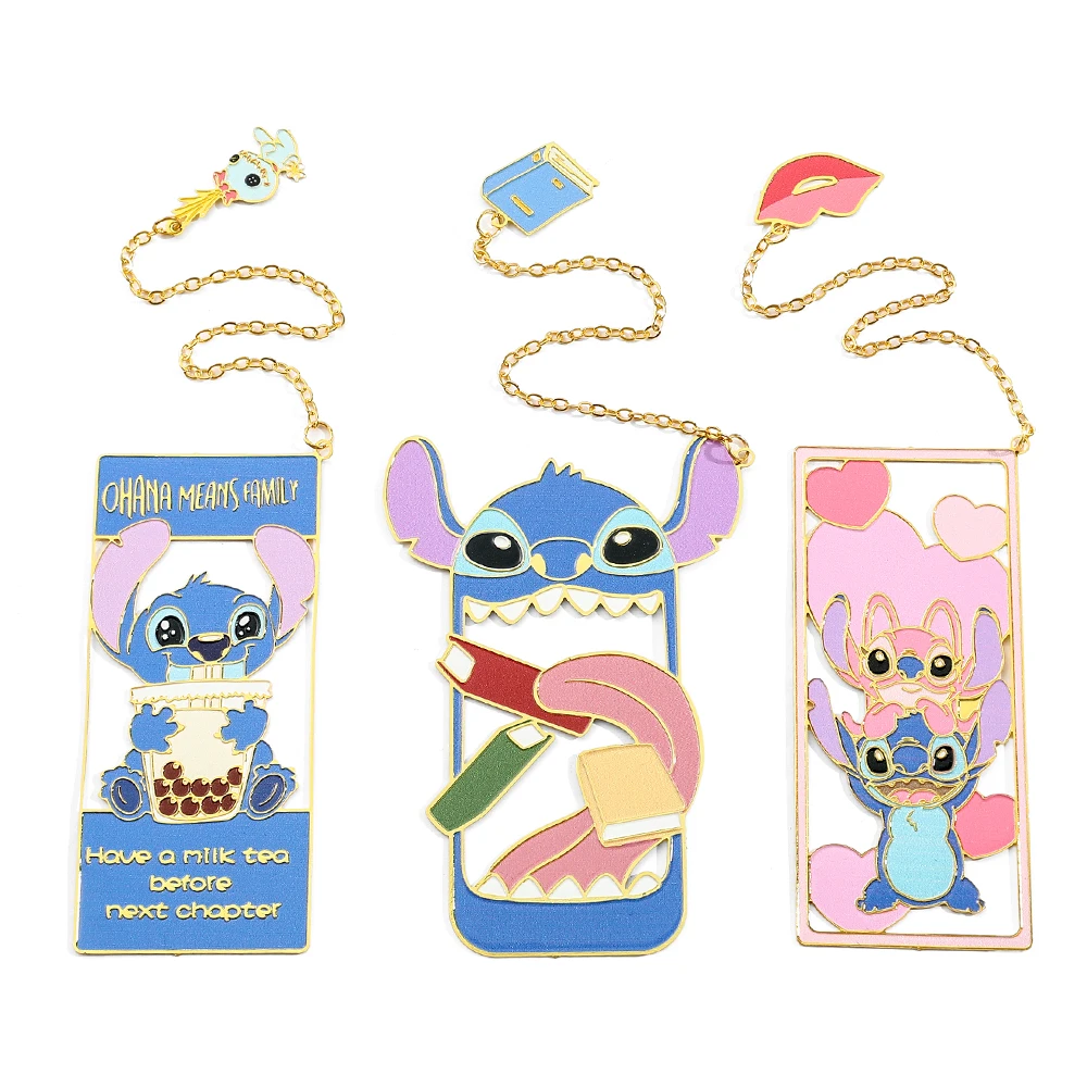 Anime Lilo & Stitch Bookmark Ohana Means Family Reading Lovers Bookmark Gift Handbook Hanging Decorative Student Supplies