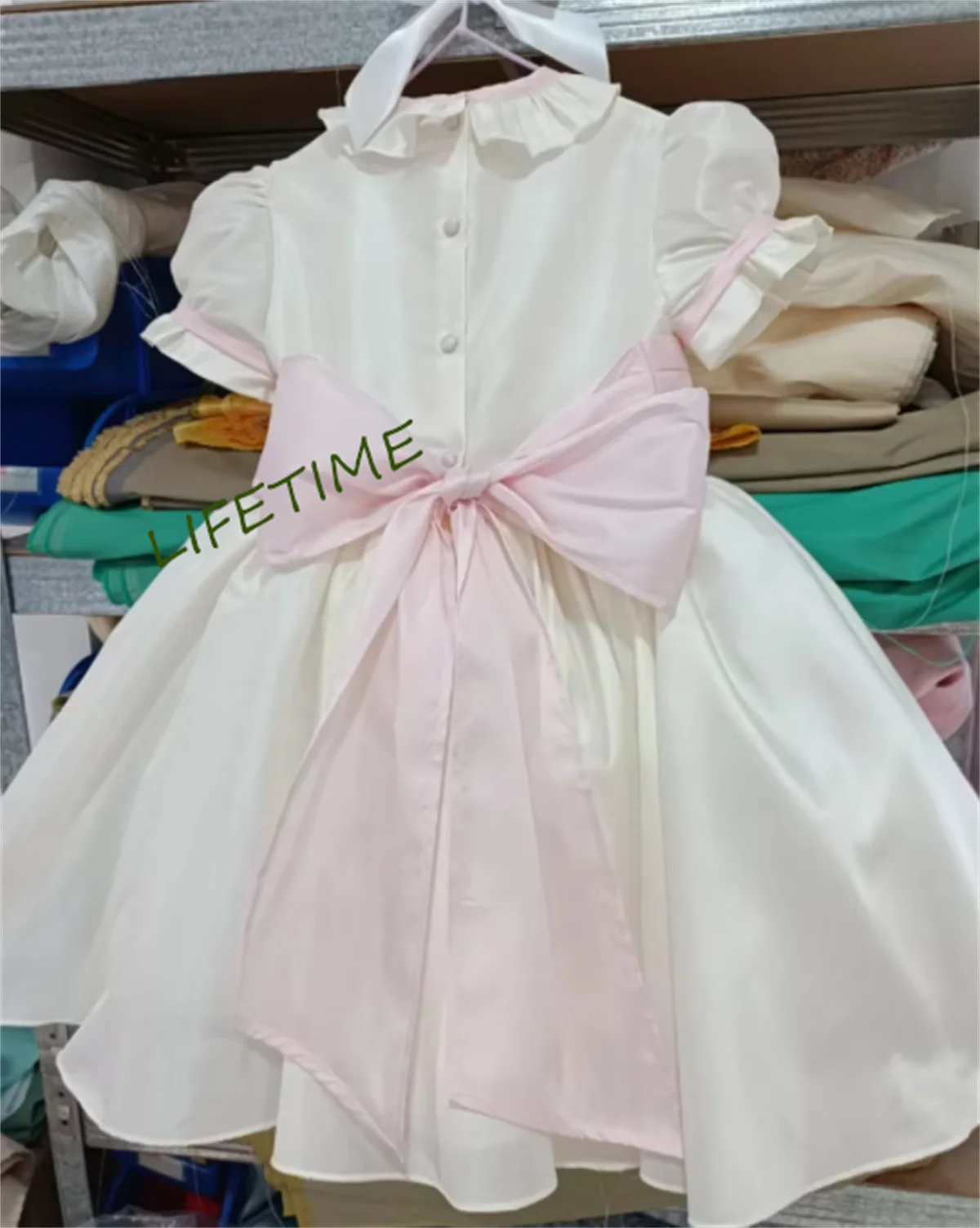 Real Picture Tiered Flower Girl Dress Kids Tutu Outfit O Neck Birthday Party Christmas Gowns First Communion Dress