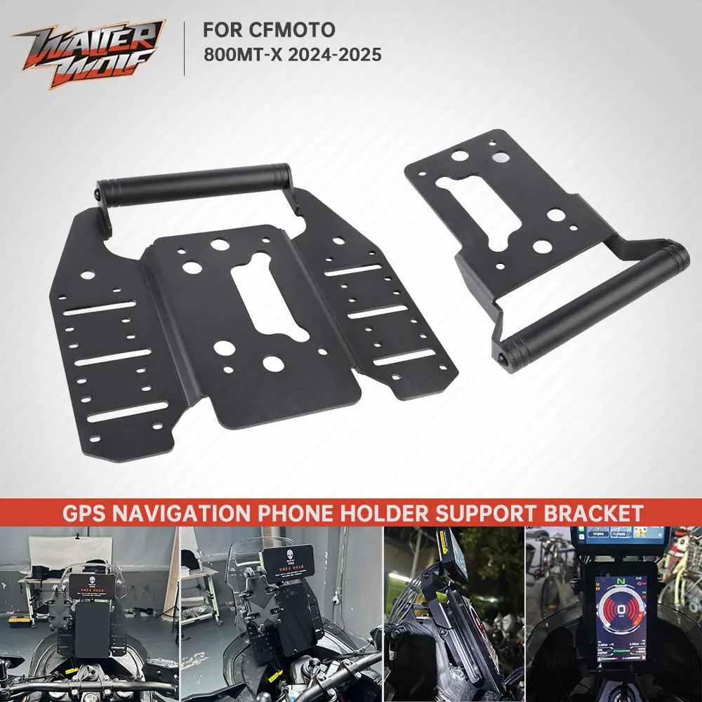 

Motorcycle Mobile Phone GPS Navigation Holder Bracket For CFMOTO 800MT-X CF 800 MTX 800 MT X 2024 2025 Extension Mount Bar