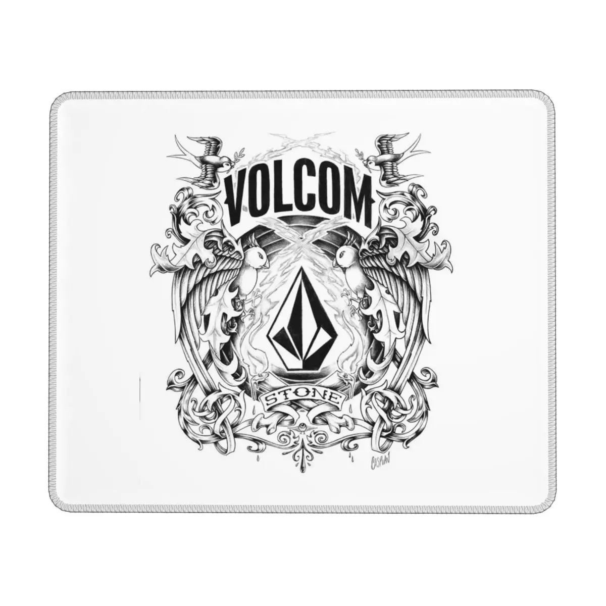 V-Volcom Logo Multi-size Mouse Pad Computer Keyboard Mouse Mat Gaming PC Laptop Desk Mat Office Accessories Table Mats