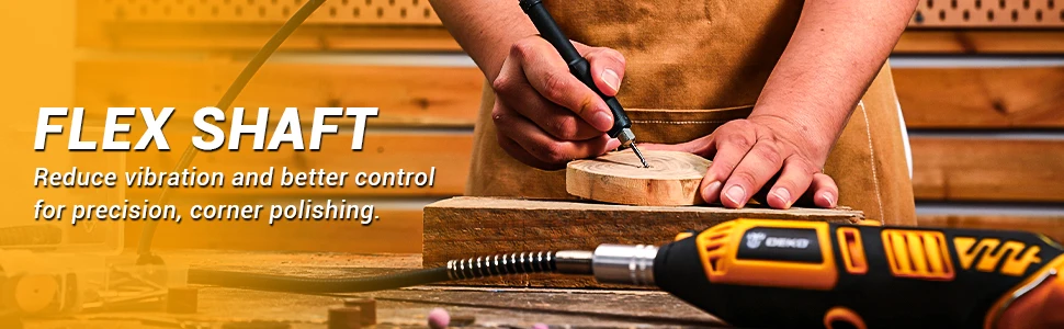 DEKO Kit d'outils rotatifs outils rotatifs manuels électriques Mini