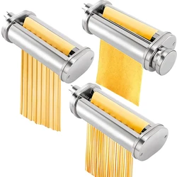 For KitchenAid Mixer Tools Pasta Roller Making Spaghetti Fettuccine Kitchen Aid Food Processor Noodle Stand Pressing Accessories