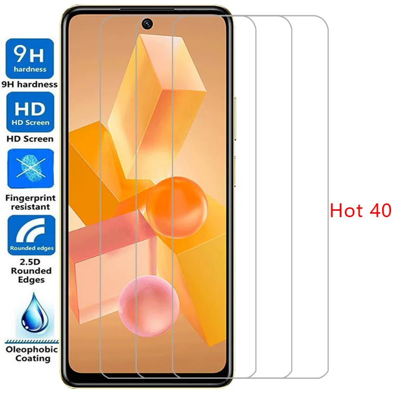 screen protector for infinix hot 40 pro protective tempered glass on infinity hot40 40pro 5g phone film glas infini infix ifinix