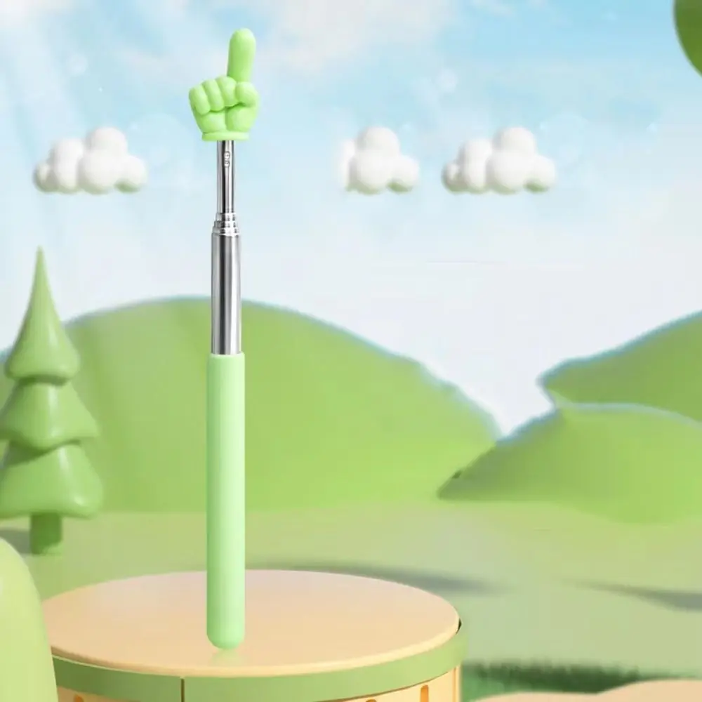 Retractable Reading Guide Pointer Anti-slip Telescopic Teaching Pointer Stick Multi-functional Finger Shape