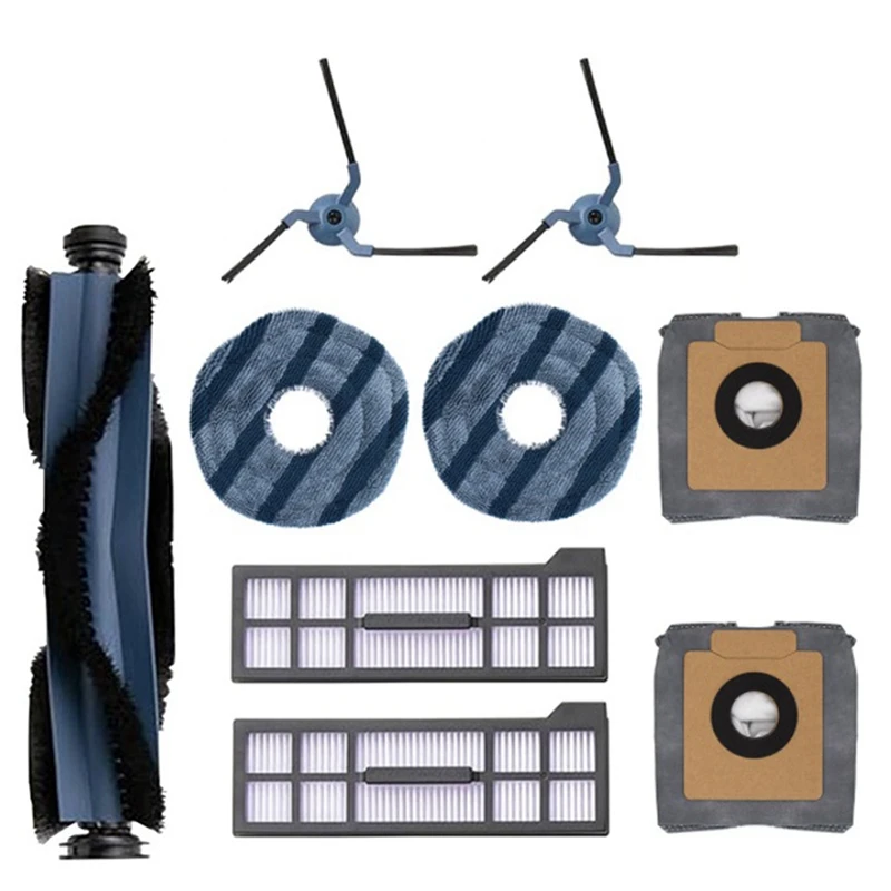 

Лидер продаж, запасные части для Eufy X10 Pro Omni, аксессуары, роликовая боковая щетка, фильтр, Швабра, тканевые пылесборники