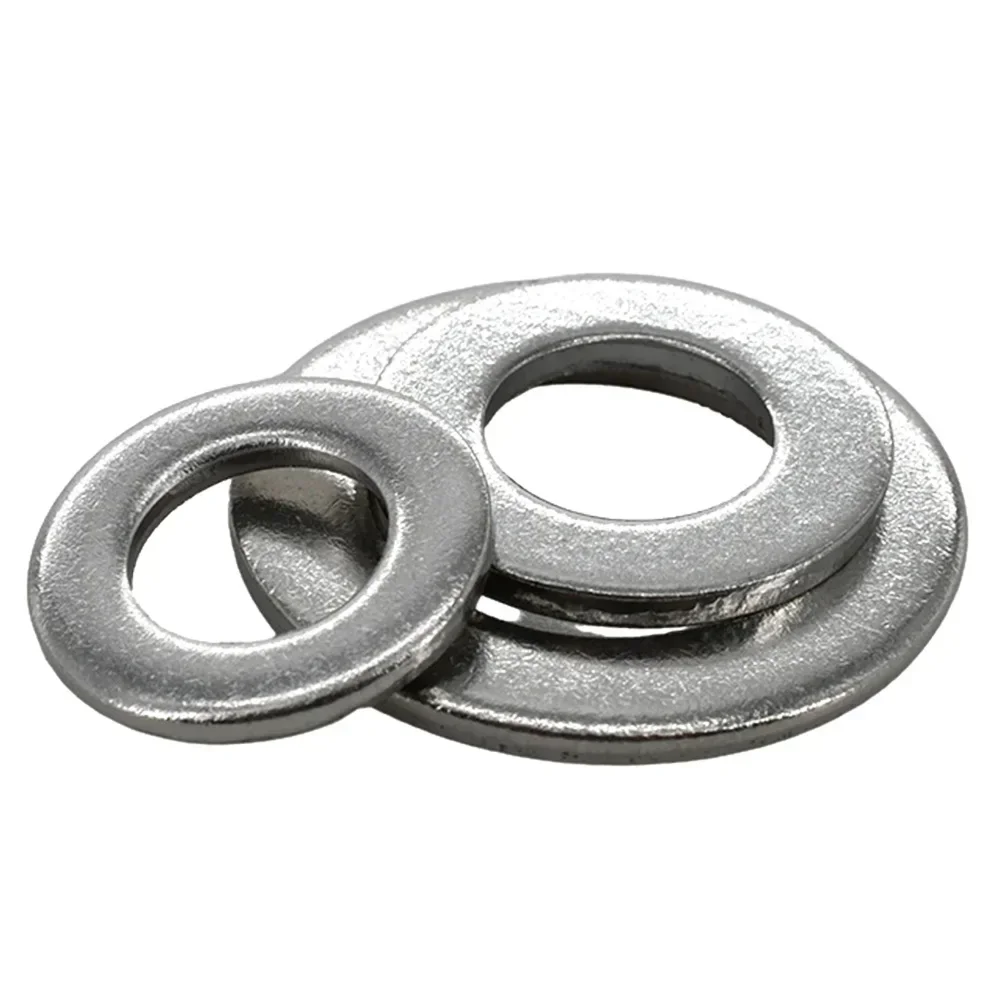 2-100pcs 304 Stainless Steel Large Flat Washer M1.6 M2 M2.5 M3 M4 M5 M6 M8 M10-M22 Din9021 Big Metal Gasket Meson Plain Washers
