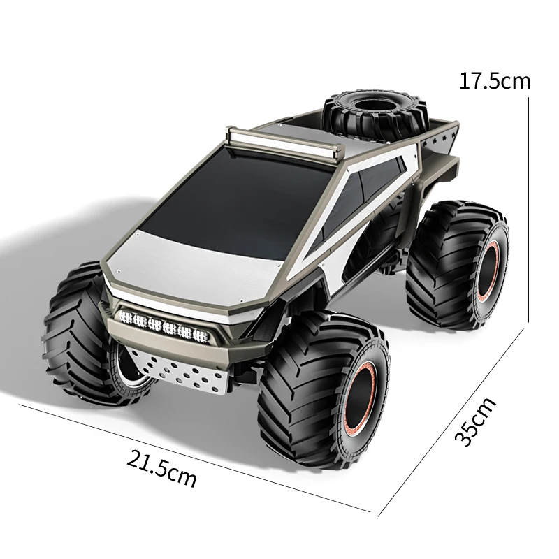 JJRC Q202 Alloy Rc Car Pickup Simulation Model Remote Control Cars Truck Model 2.4G Offroad Climbing Car Toy Gift for Kids Boys